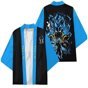 Kimono Dragon Ball de Gogeta Super Saiyan Blue, tailles Adulte et Enfant