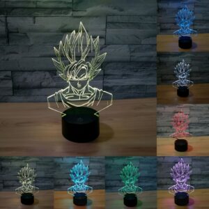Lampe LED 3D Goku Super Saiyan 1