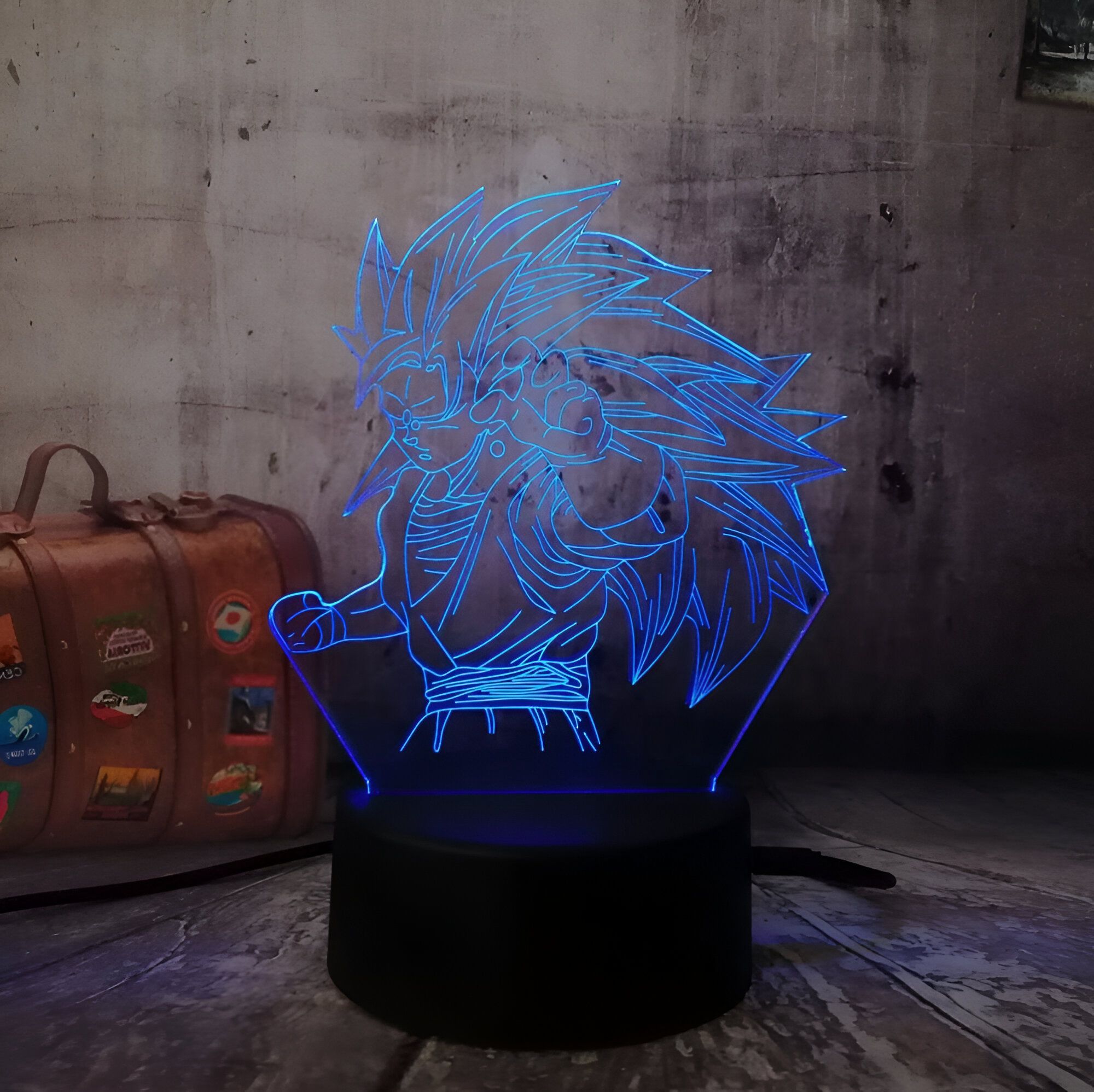 Lampe LED 3D Goku Super Saiyan 3