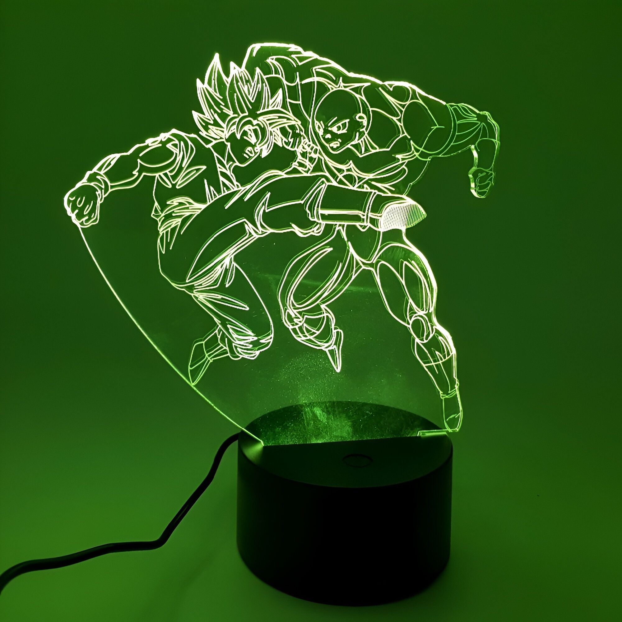 Lampe LED 3D Goku vs Jiren le Gris – Image 3