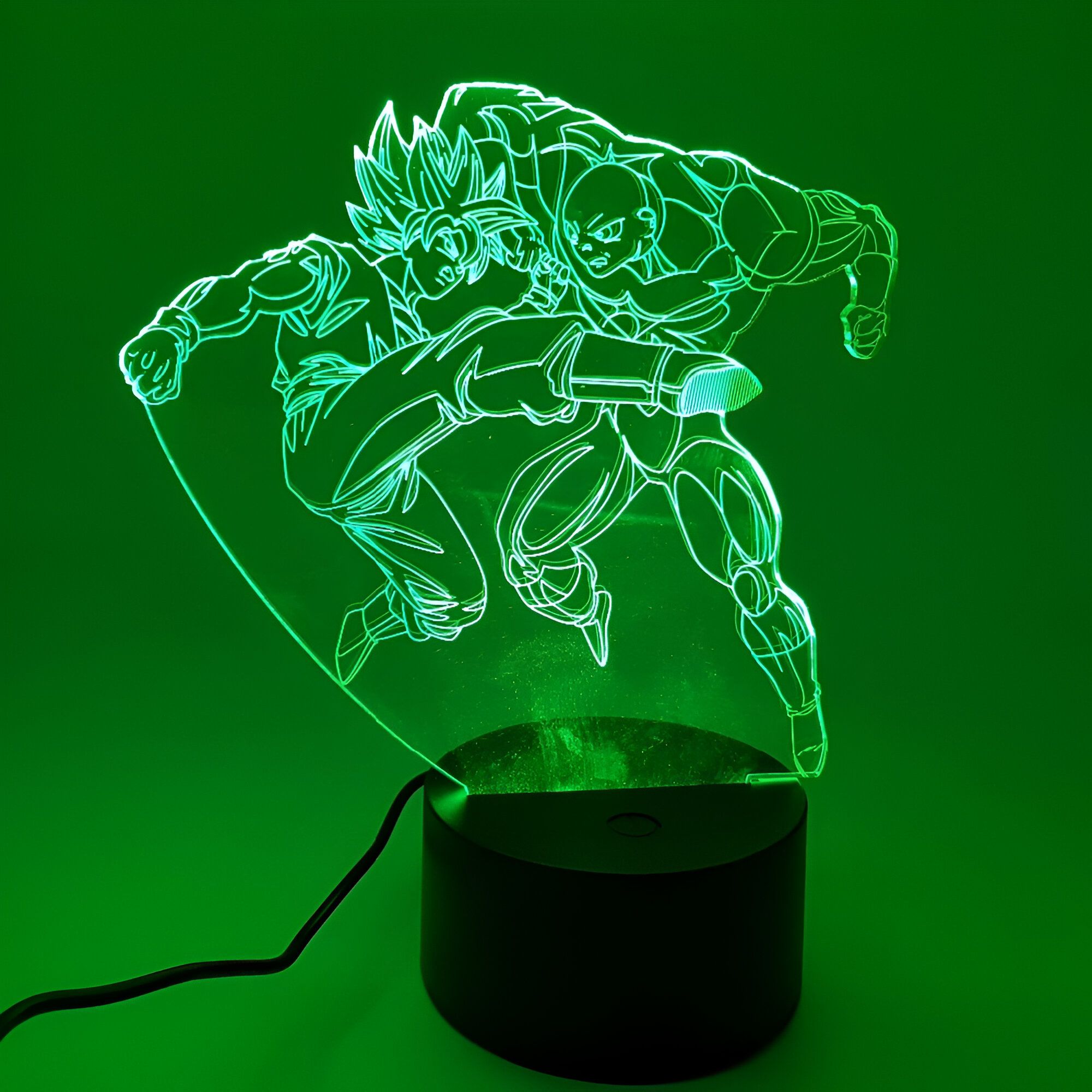 Lampe LED 3D Goku vs Jiren le Gris – Image 5