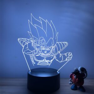 Lampe LED 3D Prince Saiyan