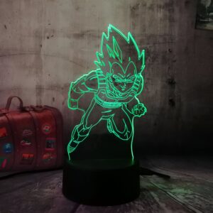 Lampe LED 3D Vegeta Prince Saiyan