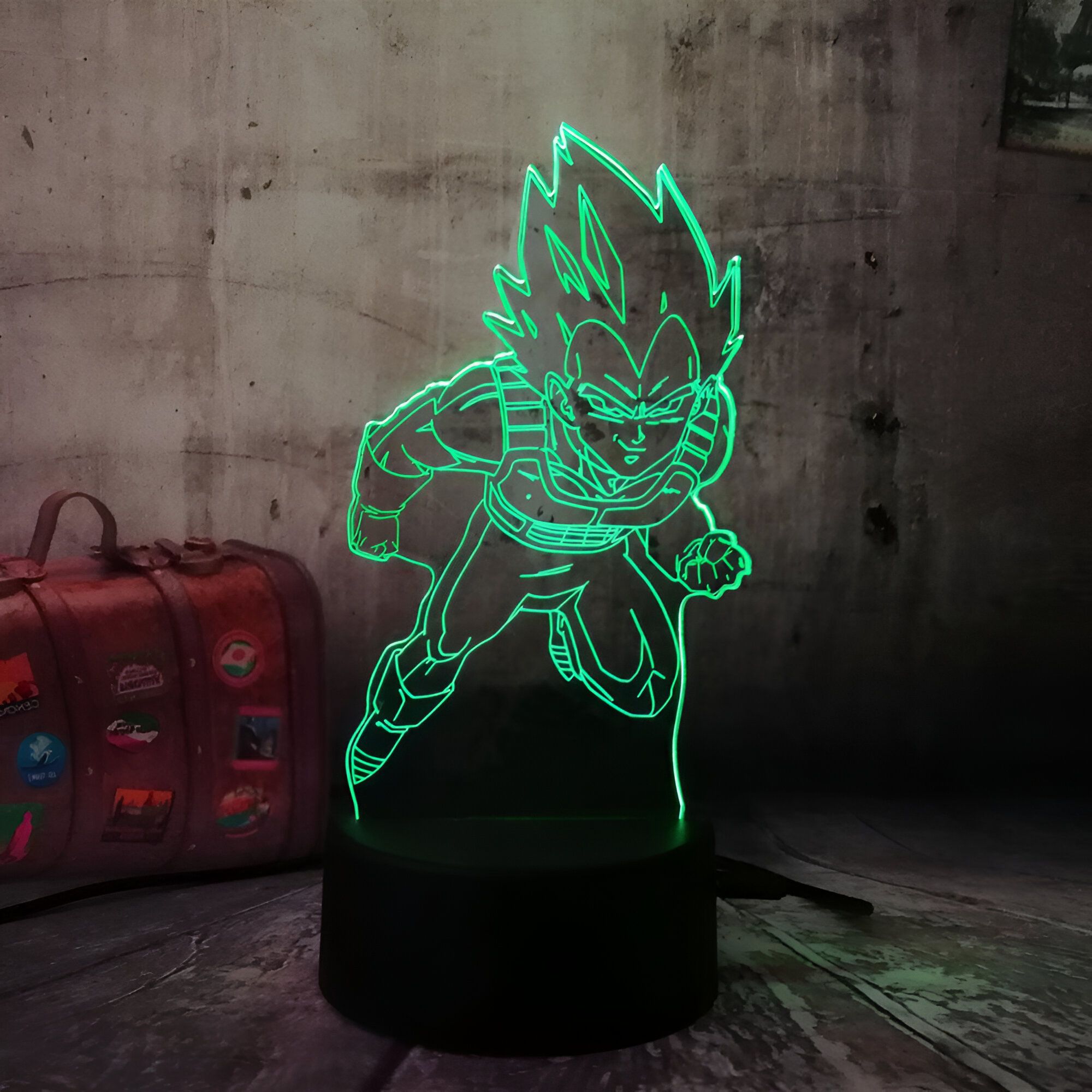 Lampe LED 3D Vegeta Prince Saiyan