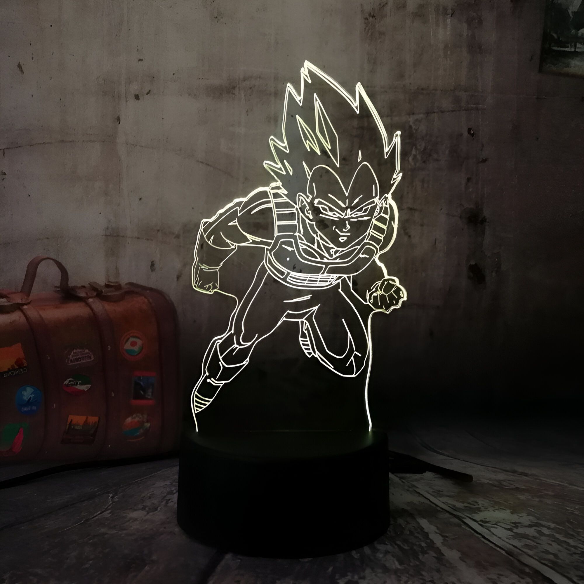 Lampe LED 3D Vegeta Prince Saiyan – Image 2