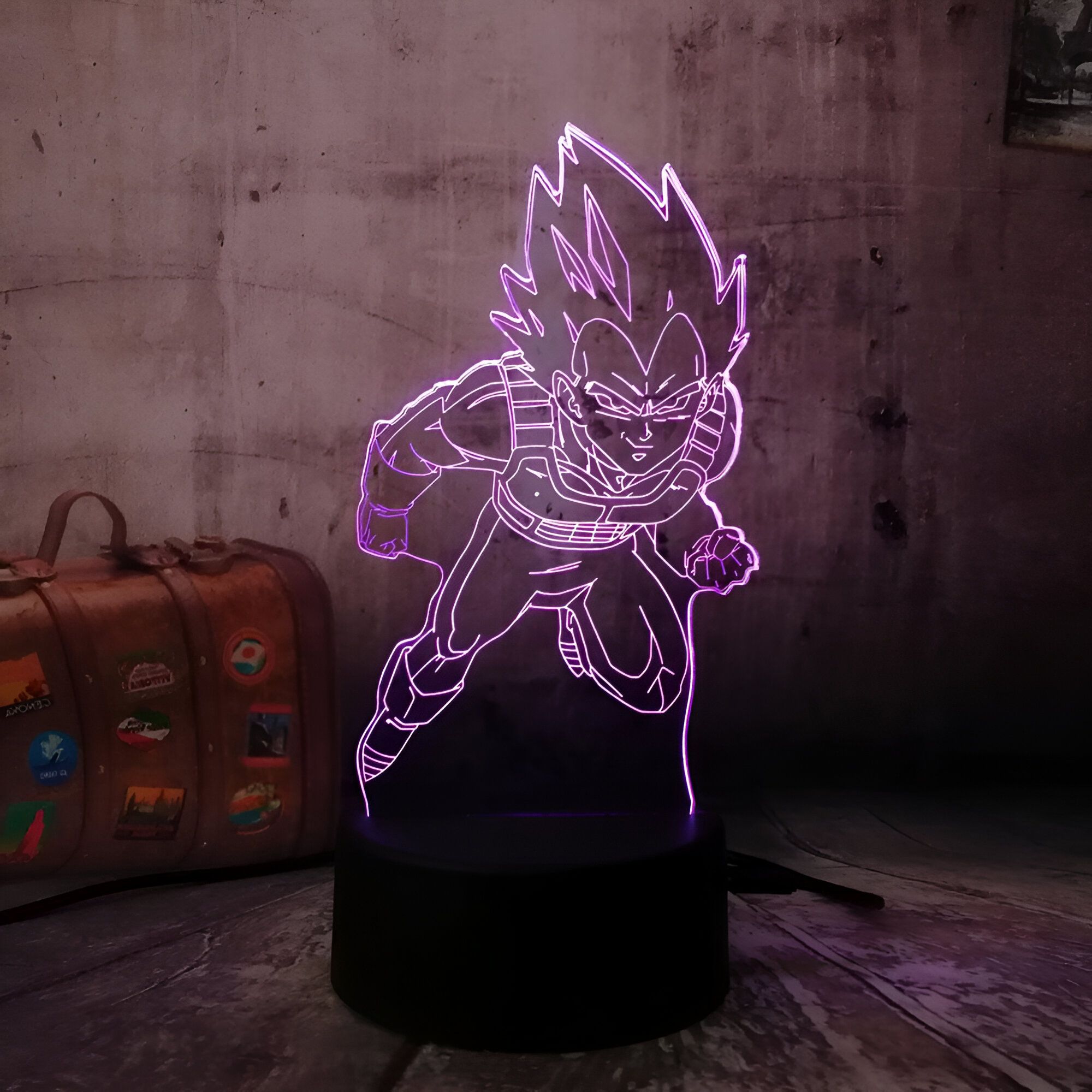 Lampe LED 3D Vegeta Prince Saiyan – Image 5
