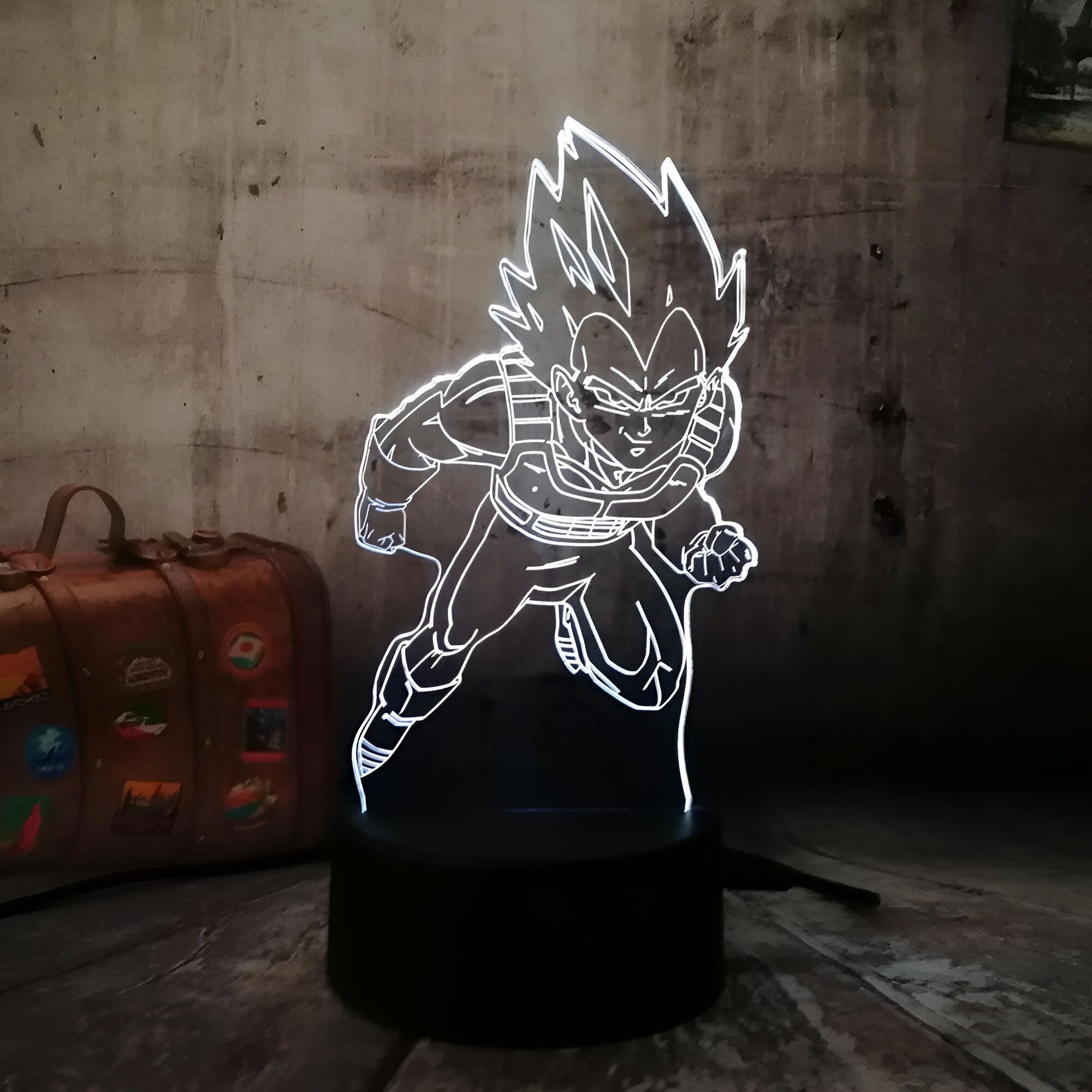 Lampe LED 3D Vegeta Prince Saiyan – Image 6