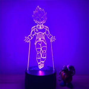 Lampe LED 3D Prince Vegeta
