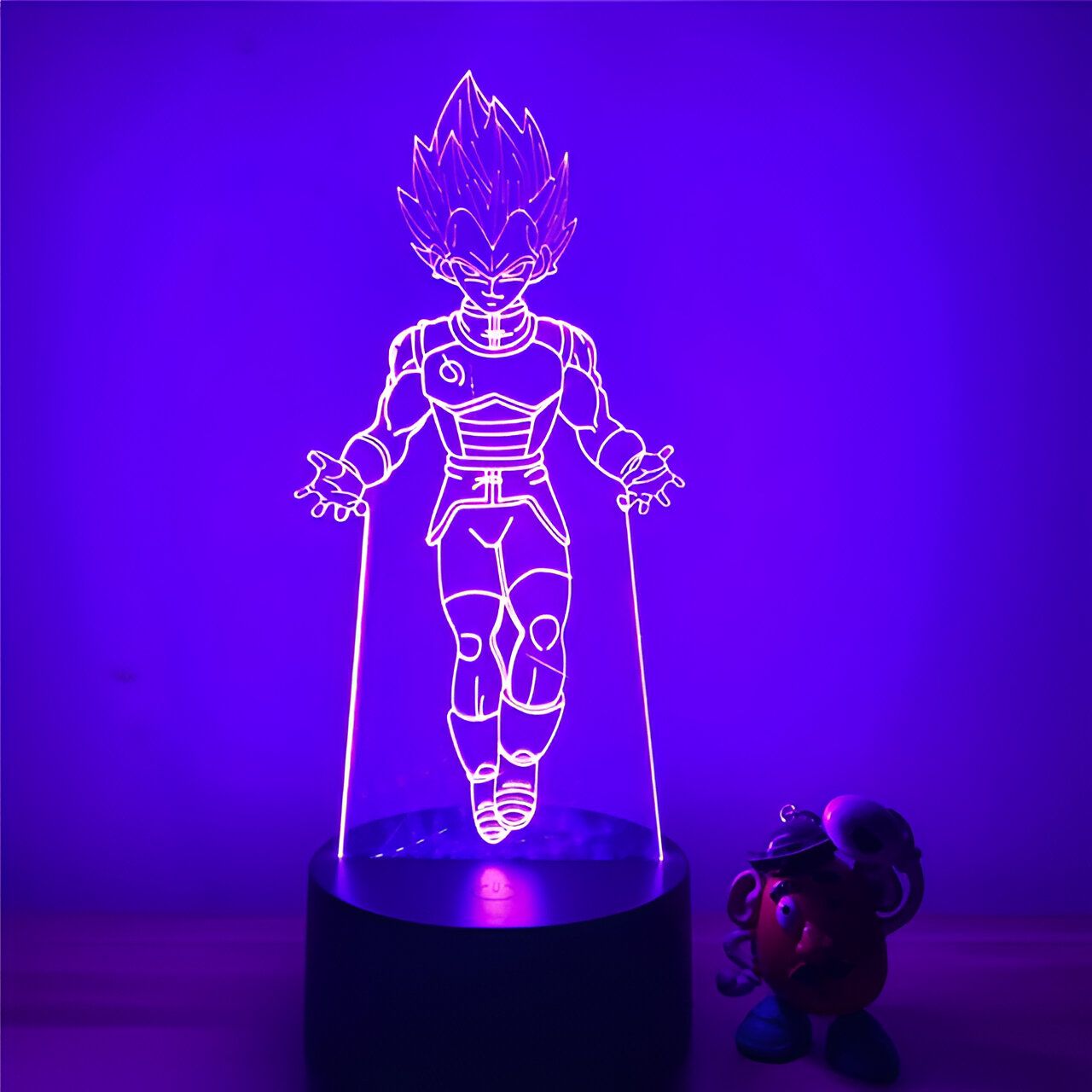 Lampe LED 3D Prince Vegeta
