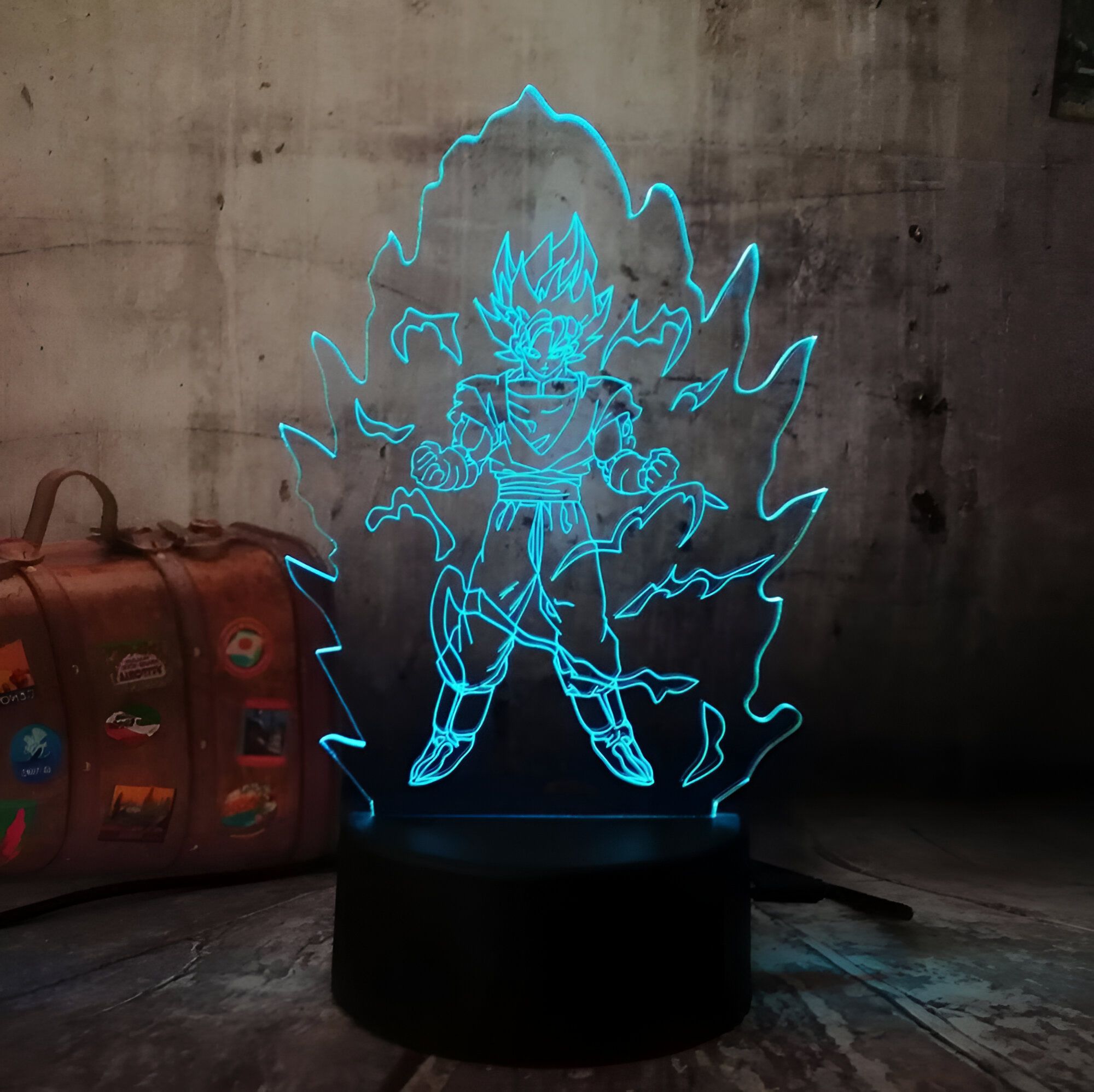 Lampe LED 3D Dragon Ball Saiyan – Image 3