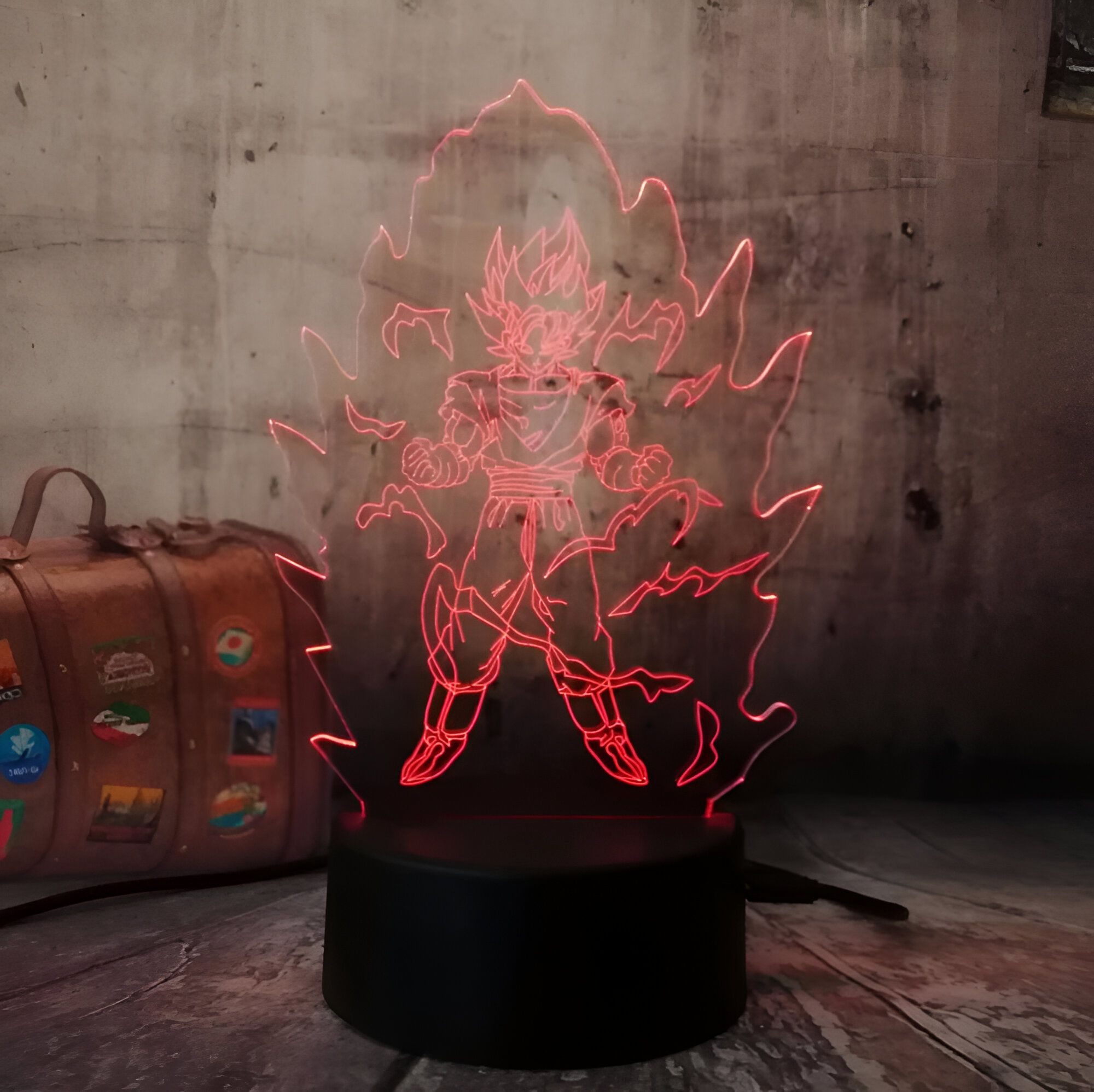 Lampe LED 3D Dragon Ball Saiyan – Image 4