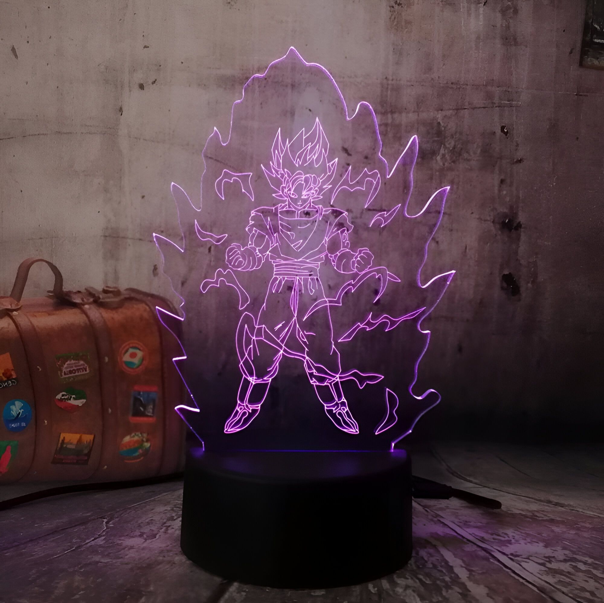 Lampe LED 3D Dragon Ball Saiyan – Image 5