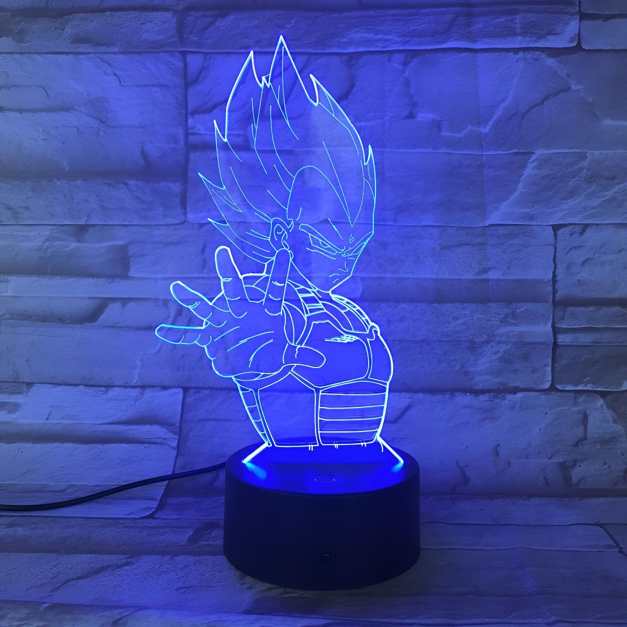 Lampe LED 3D Vegeta – Image 3