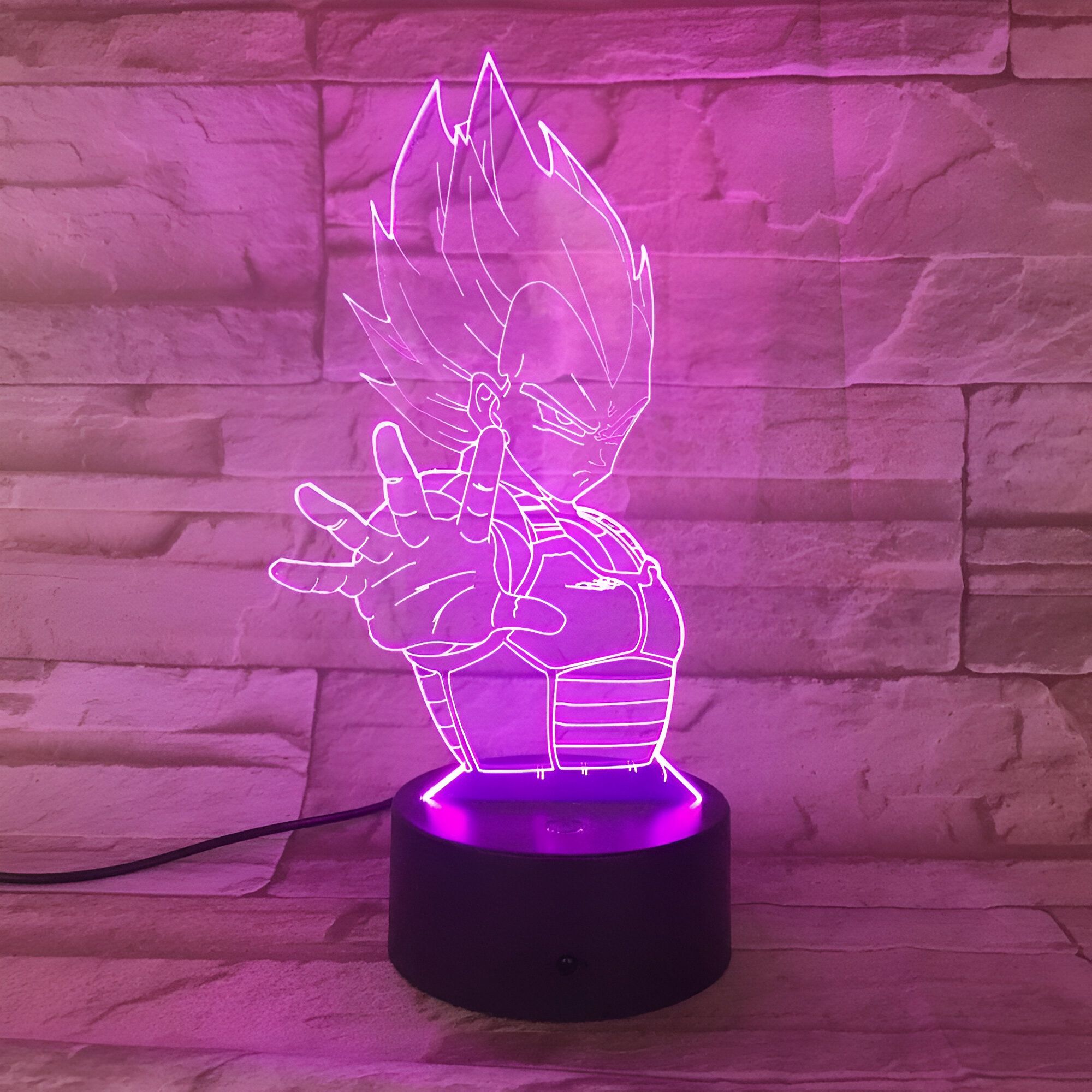 Lampe LED 3D Vegeta – Image 4