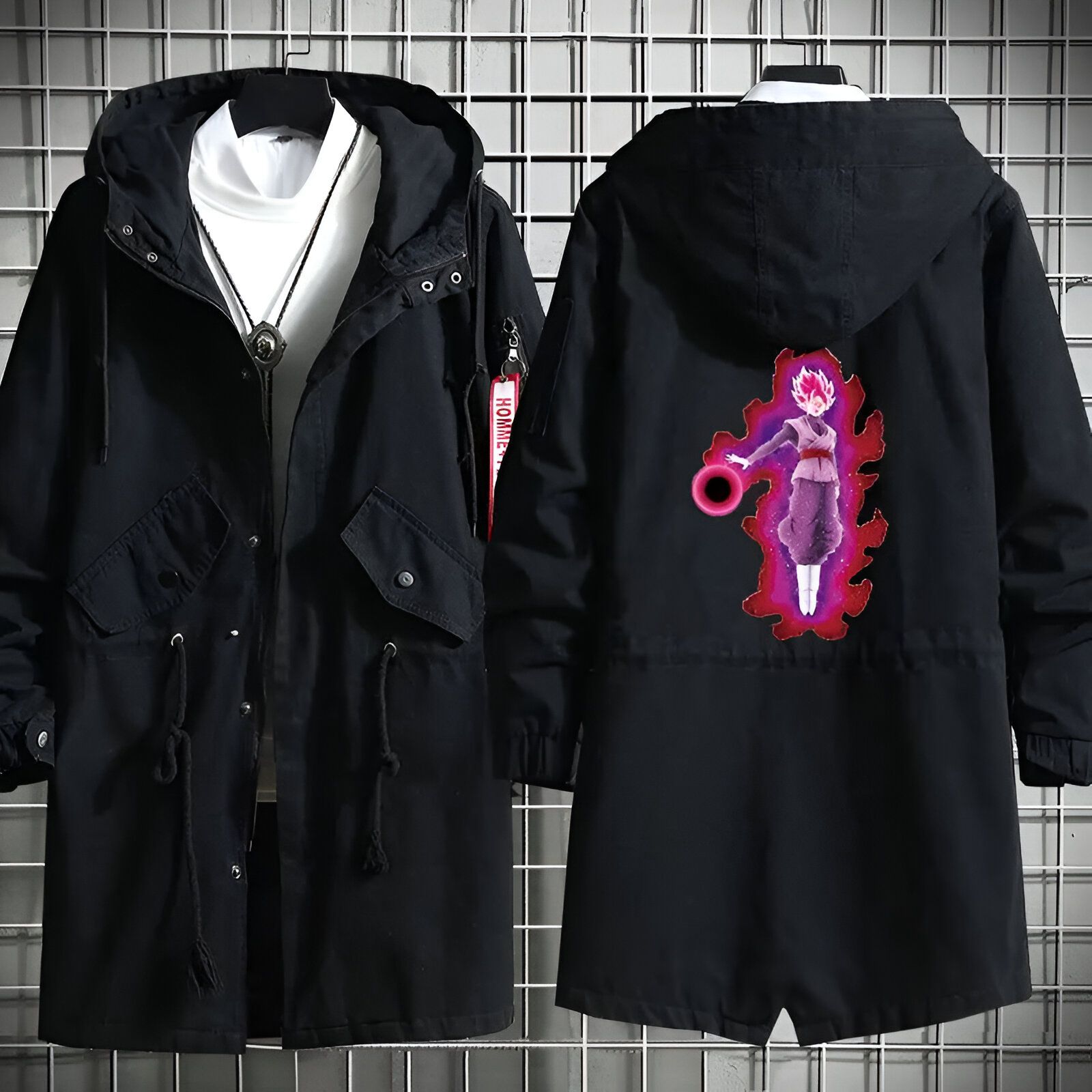 Manteau Goku Rosé Dragon Ball, tailles S à 3XL