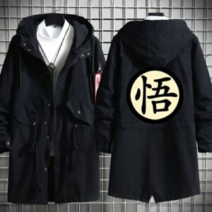 Manteau Dragon Ball avec Kanji Go, tailles S à 3XL