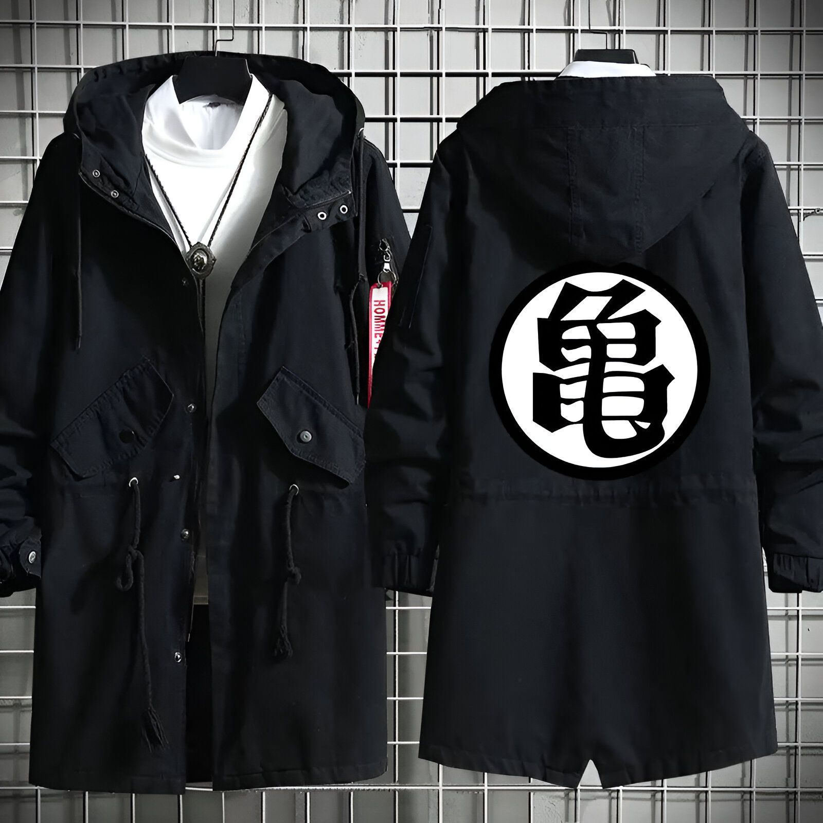 Manteau Dragon Ball Kanji Kame, tailles S à 3XL