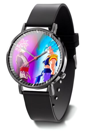 Montre Dragon Ball Super avec Goku Black et Gogeta Blue