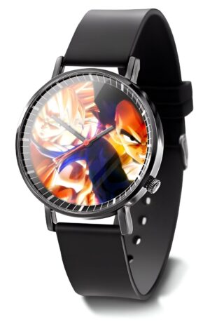 Montre Dragon Ball Z avec Goku face à Vegeta