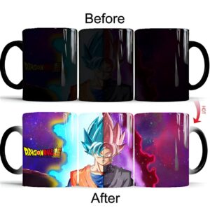 Mug thermosensible Dragon Ball Super Goku Blue face à Goku Black