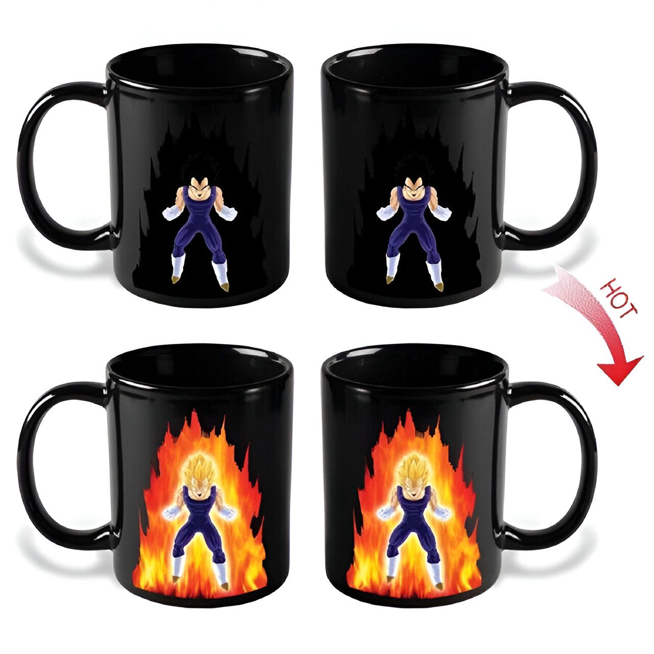 Mug DBZ thermosensible Vegeta Super Saiyan 2