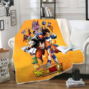 Plaid Dragon Ball Super Saiyan 150X200cm