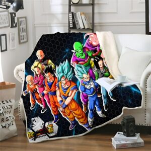 Plaid Dragon Ball Super Équipiers 130x150cm