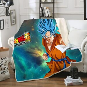 Plaid Goku SSJ Blue 150X200cm
