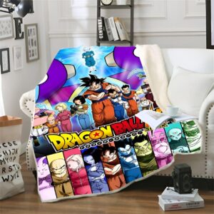 Plaid Dragon Ball Super Z Team 150X200cm
