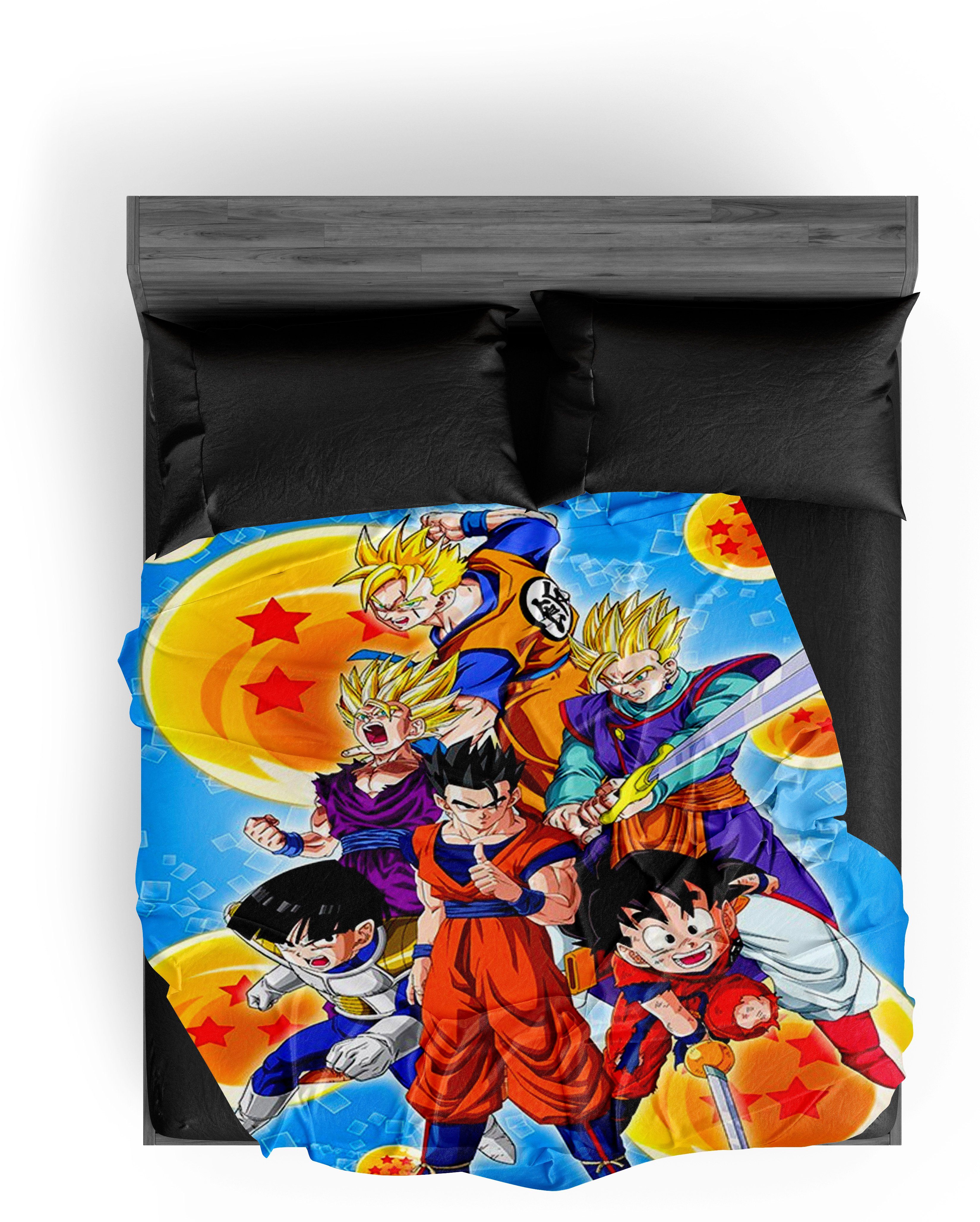 Plaid Dragon Ball Z Famille Saiyan 130X150 cm – Image 2