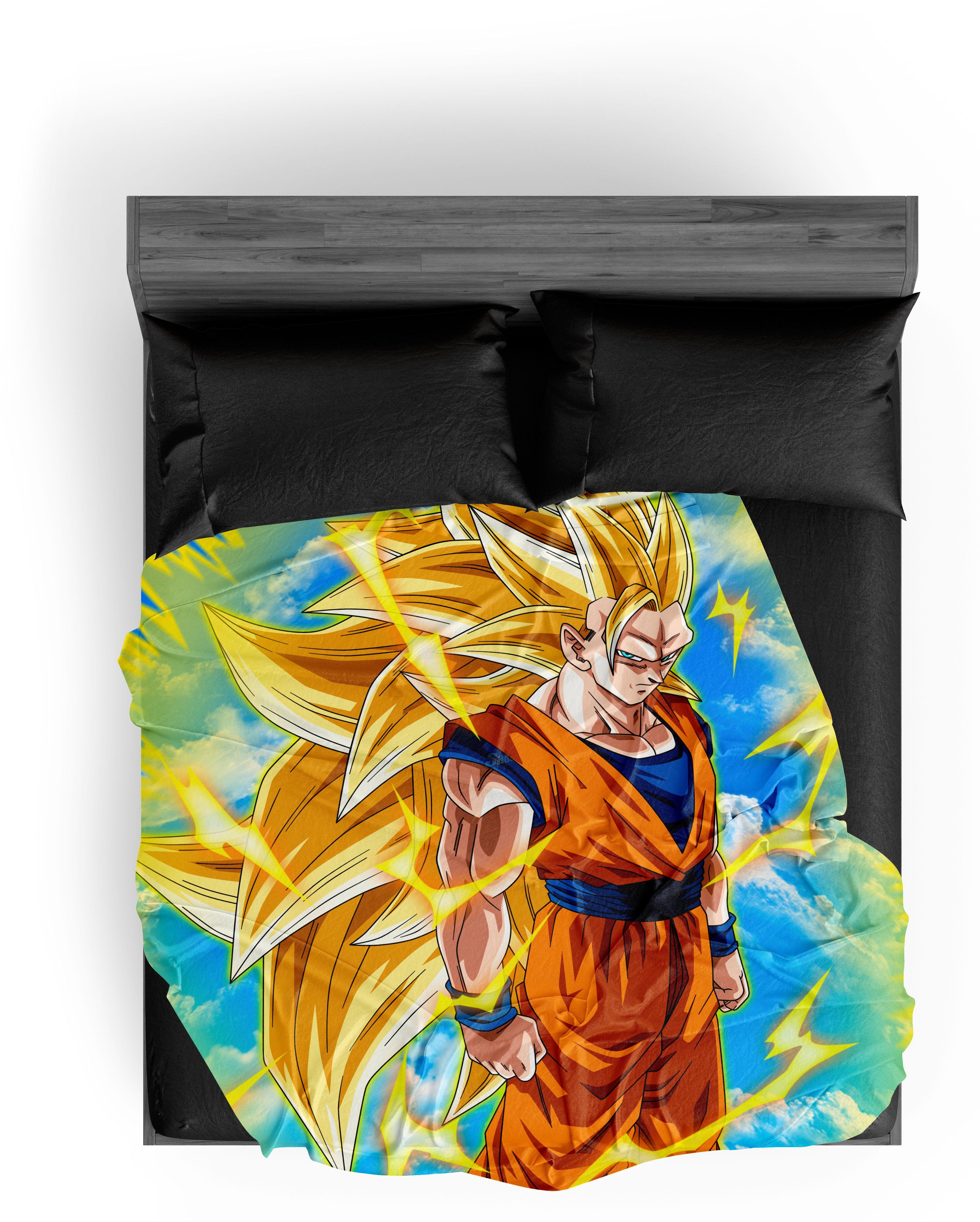 Plaid Dragon Ball Z Goku SSJ3 150X200cm – Image 2