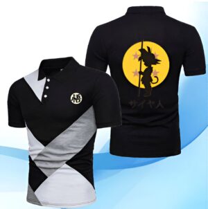 Polo rayé Dragon Ball Z Kanji "Go"