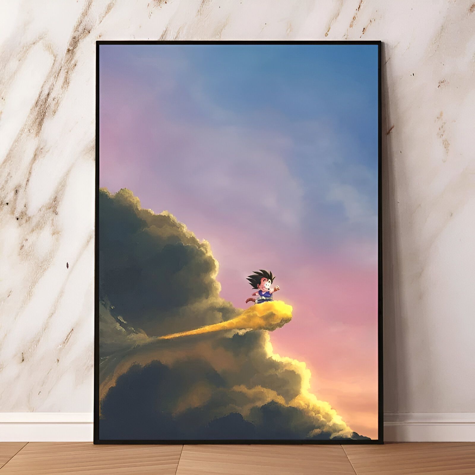 Poster Goku sur Petit Nuage Magique Dragon Ball