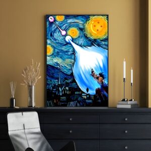 Poster Goku Dragon Ball esprit Van Gogh