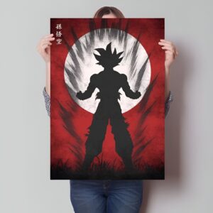 Poster Silhouette Sangoku Dragon Ball