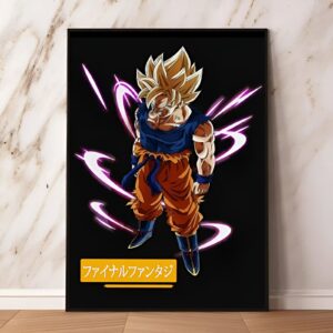 Poster Dragon Ball de Sangoku en Super Saiyan
