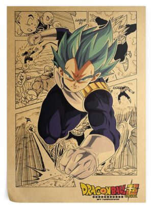 Poster Vegeta Blue Dragon Ball Super