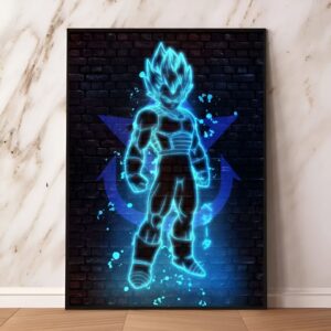 Poster Vegeta Saiyan Divin Dragon Ball