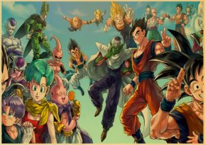 Poster mashup Dragon Ball Z en taille Petit ou Grand