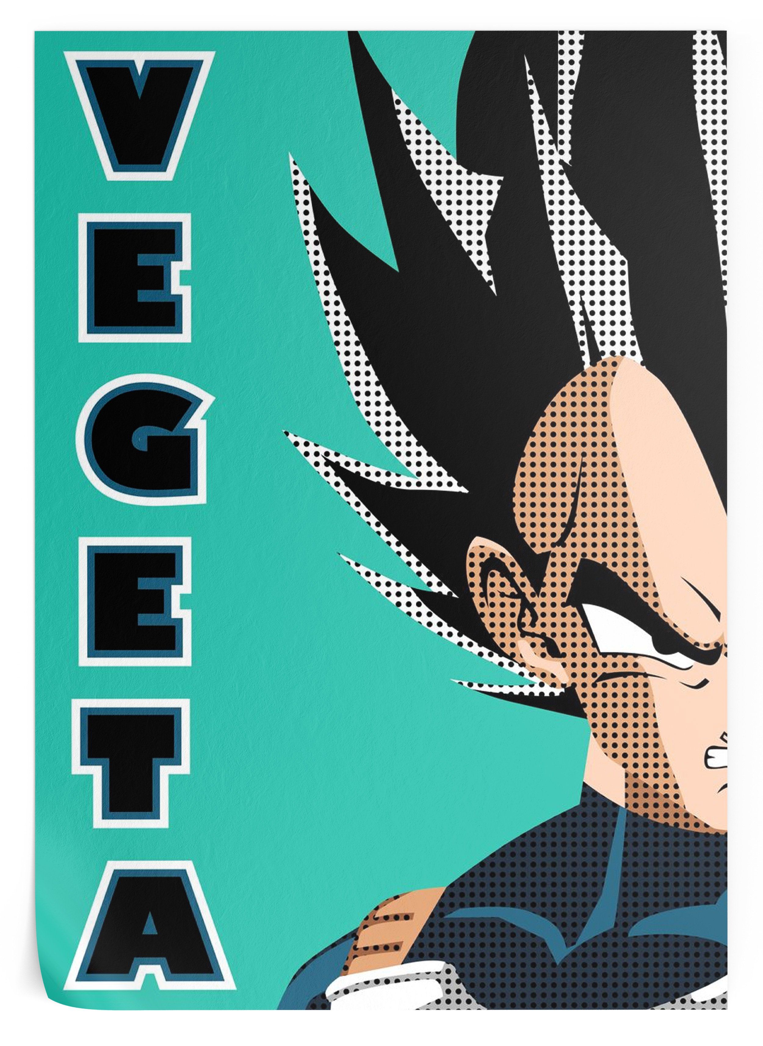 Poster Dragon Ball Z Vegeta 35 x 50 cm