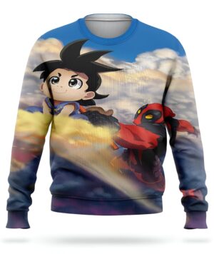 Pull Dragon Ball avec Goku & Deadpool
