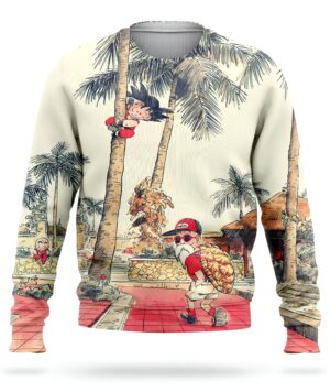Pull Dragon Ball Goku et Kame Sennin du S au 5XL