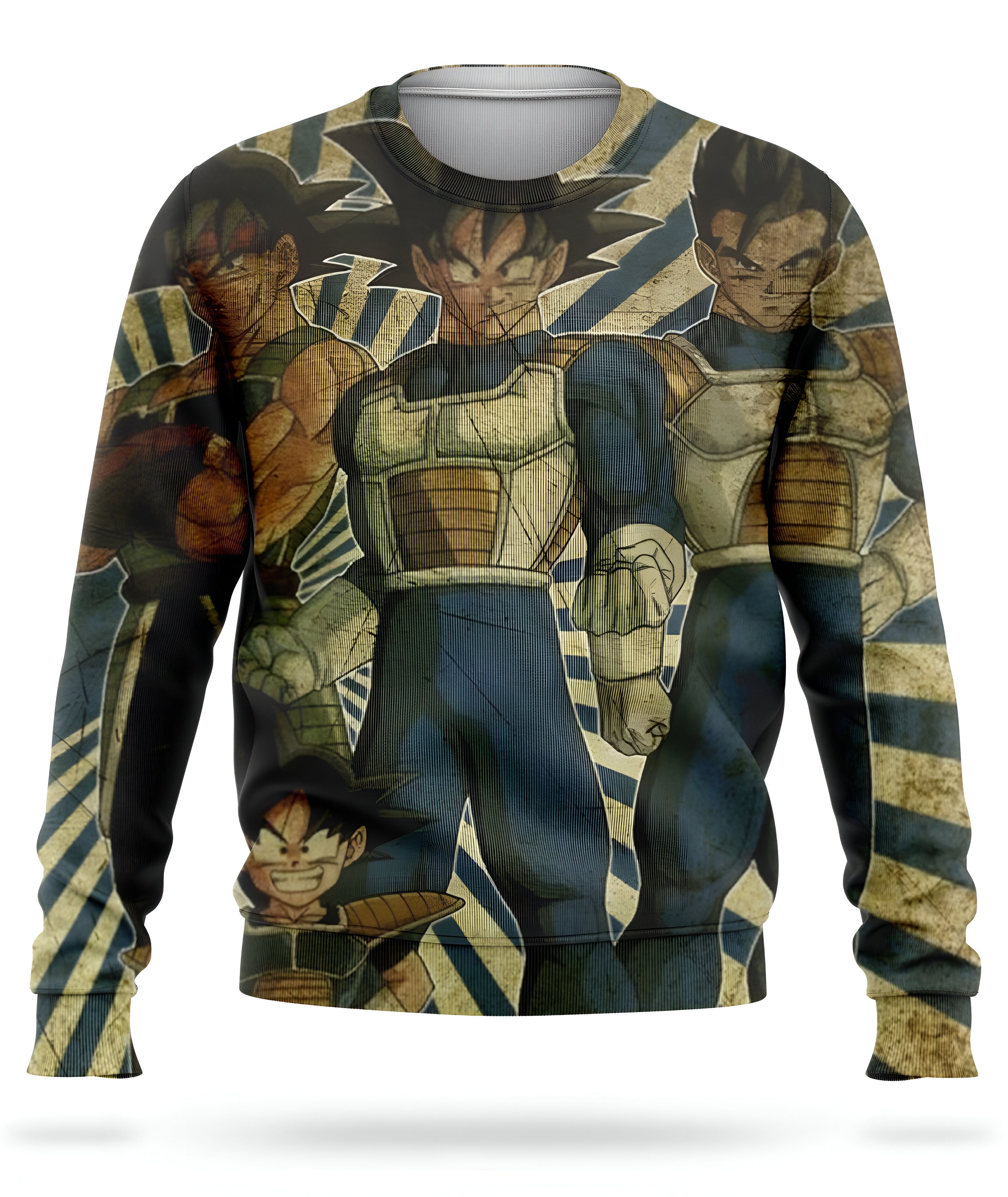Pull Dragon Ball Z Saiyan, tailles XS à 7XL
