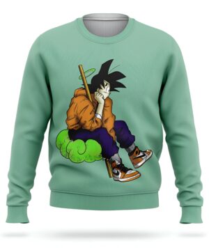 Pull Street Goku Dragon Ball Z vert ou blanc
