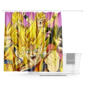 Rideau de douche Dragon Ball Goku 180x200cm