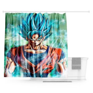 Rideau de Douche Goku Blue 200x240cm