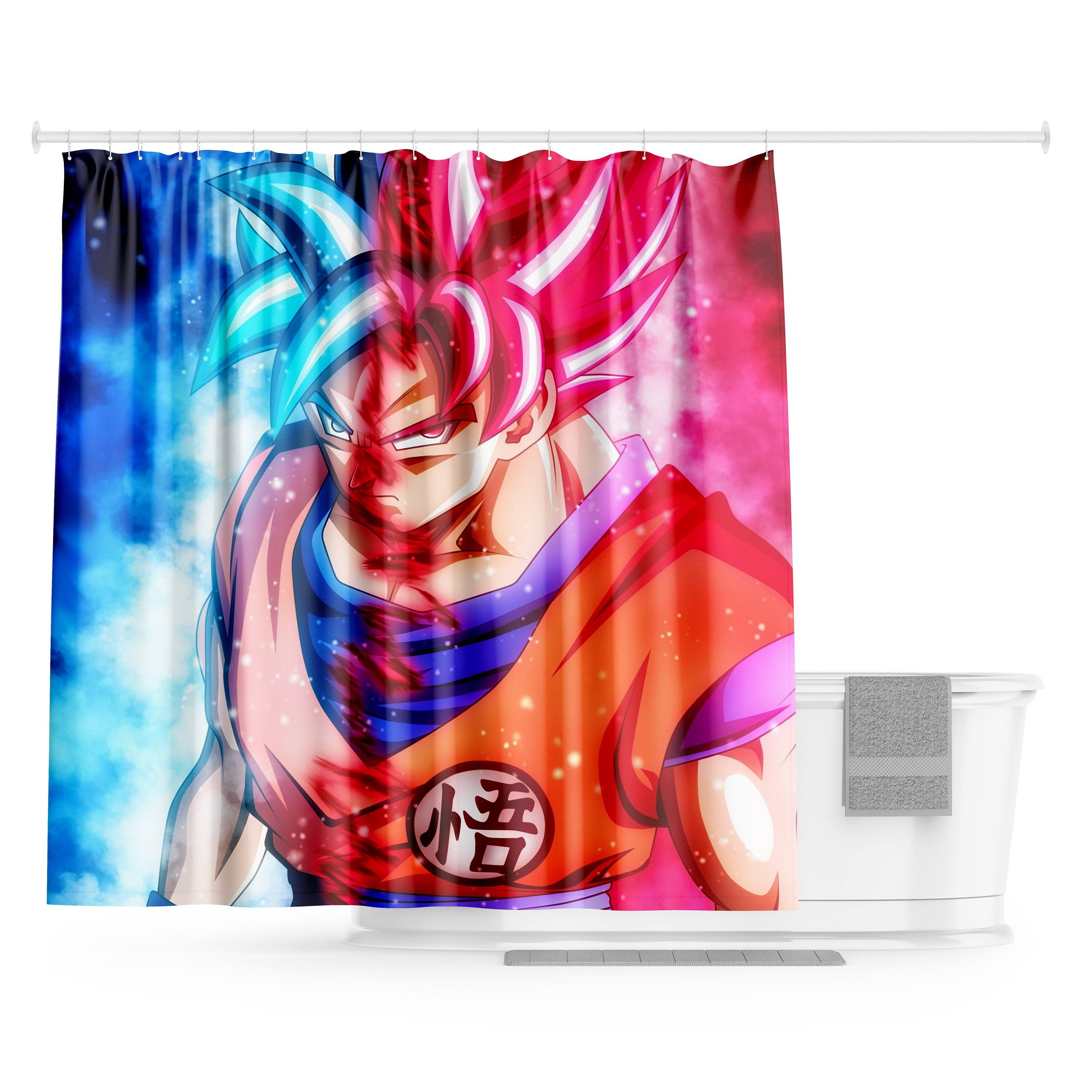 Rideau Douche Dragon Ball Goku Blue & God 180x200cm
