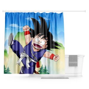 Rideau de douche Goku petit 180x200cm