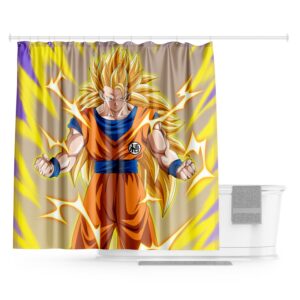 Rideau de douche Dragon Ball Goku SSJ3 200x200cm