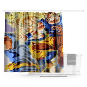 Rideau de douche Goku Super Saiyan 200x200cm